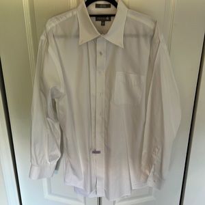 Nordstrom Long Sleeve Dress Shirt Button Collar 100% Cotton Tailored Fit